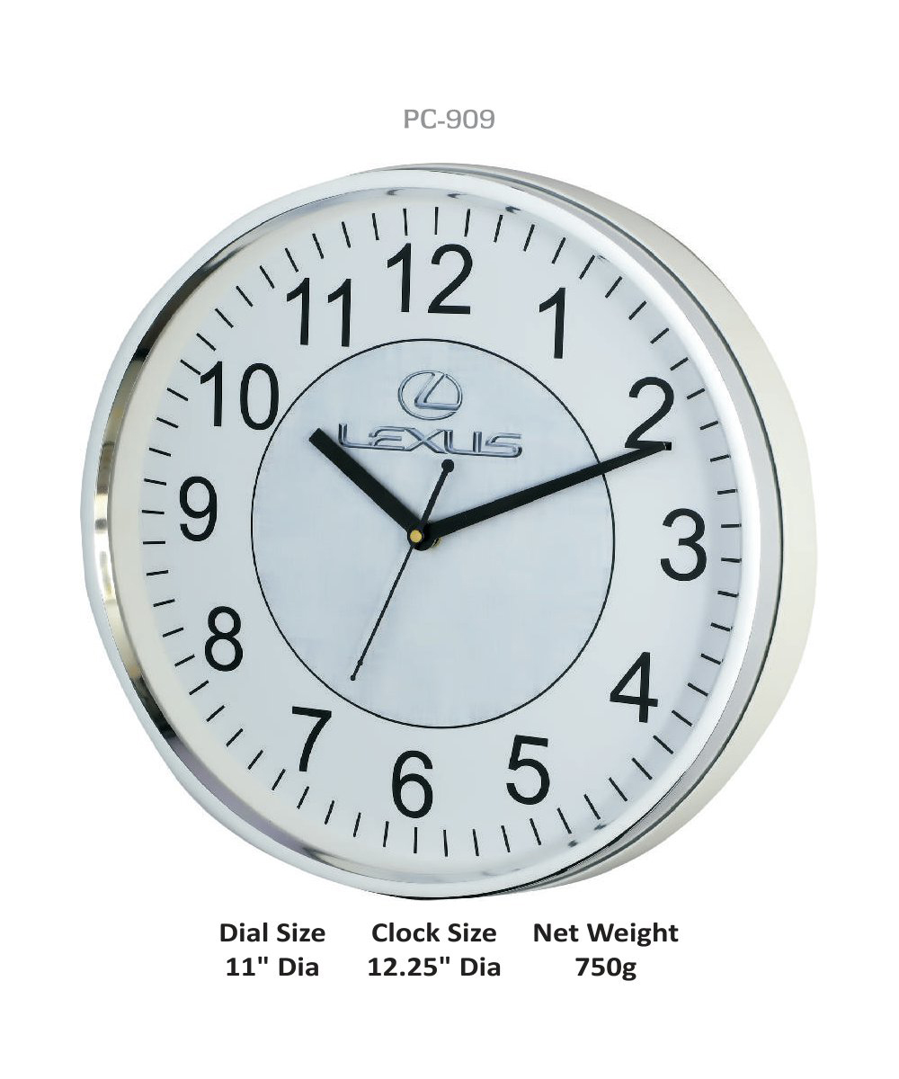 classic look white wall clock