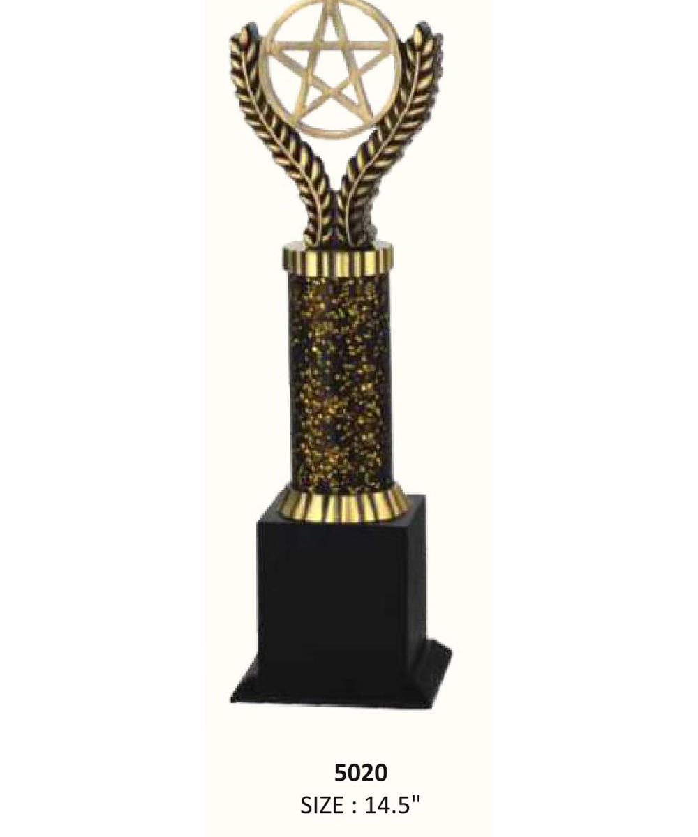 star close shape trophy