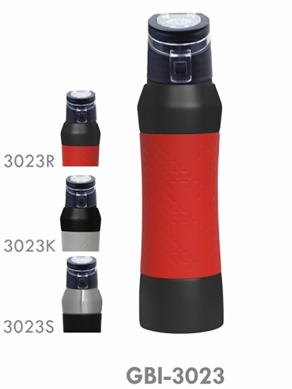 color stainless steel bottle/750ml/black with red finish