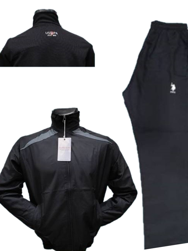 Tracksuit (Black with Grey)