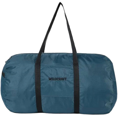 Unisex Checked Foldable Duffel Bag