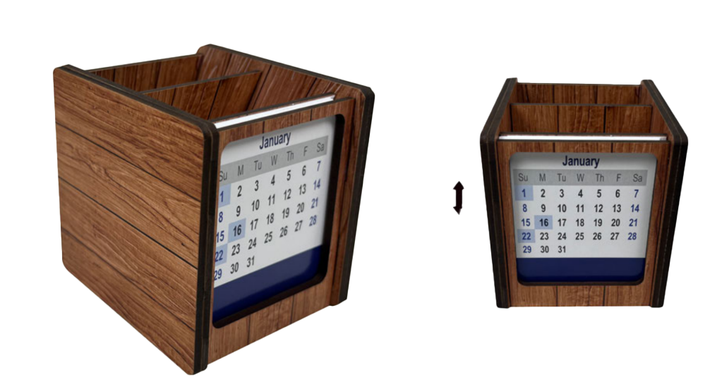 Calender pen stand