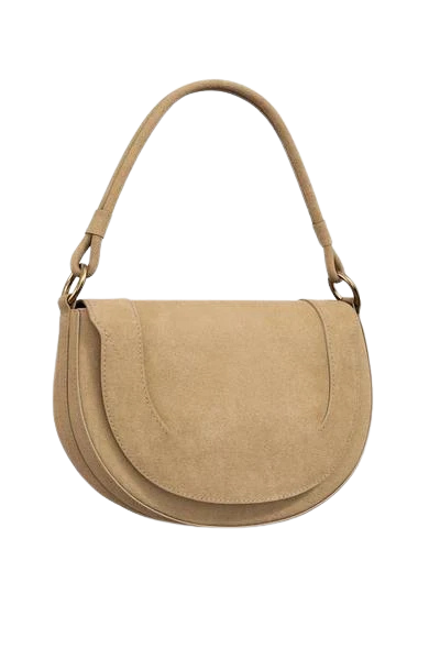 Leather Double Strap Crossbody Bag
