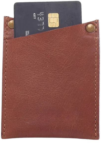 Buff Leather Classic Credit Card Case
