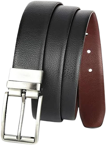 Men Black Genuine Leather Belt
