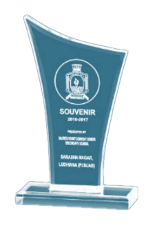 Acrylic rectangle trophy(6"x4.5")