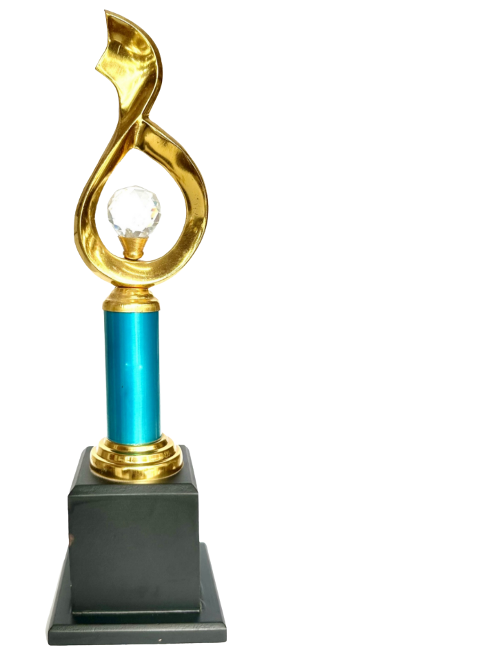 Diamond metal trophy (Large-14.5")