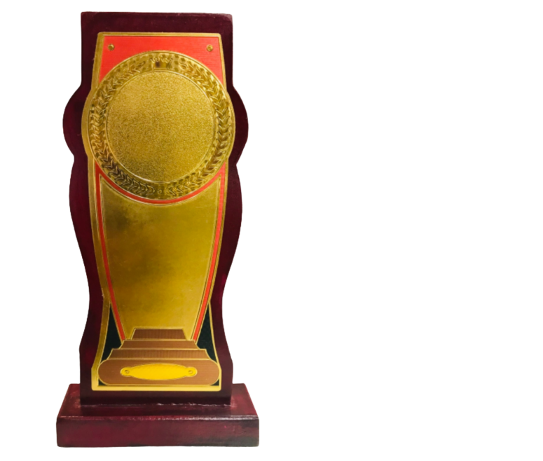 Rectangle wooden trophy 02 (Large - 9")