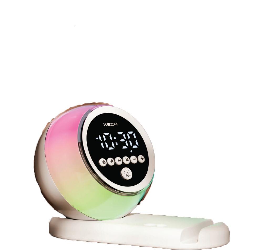 Ambient digital clock speaker