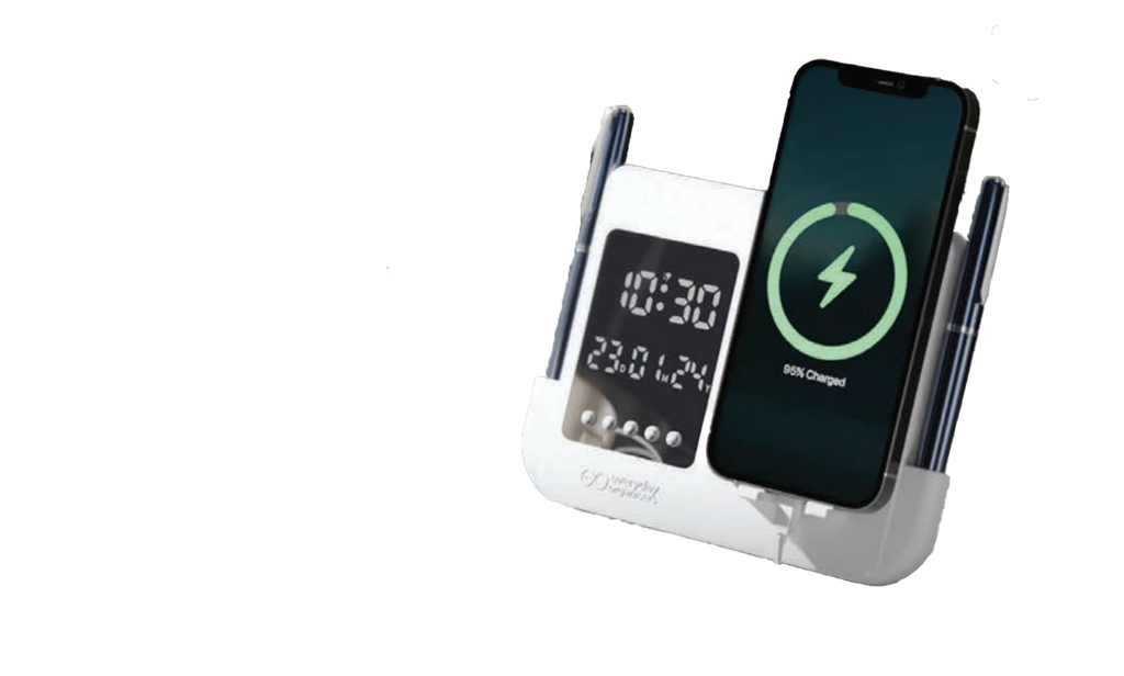 Mutifuntional Digital clock White