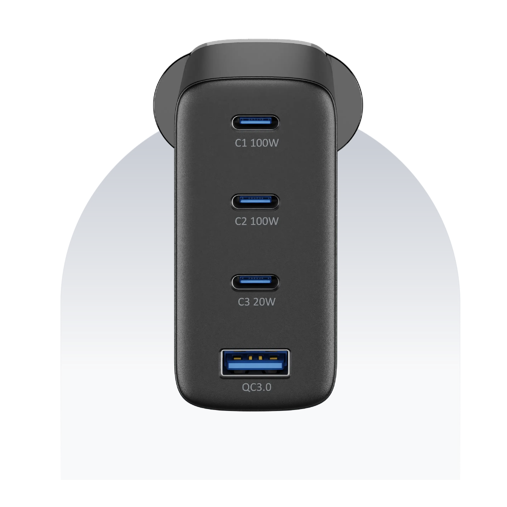 100W 4 port charger