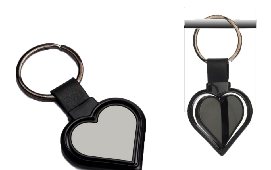 Rotating Heart Shape Keychain