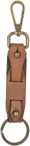 Tan Leather Keychain