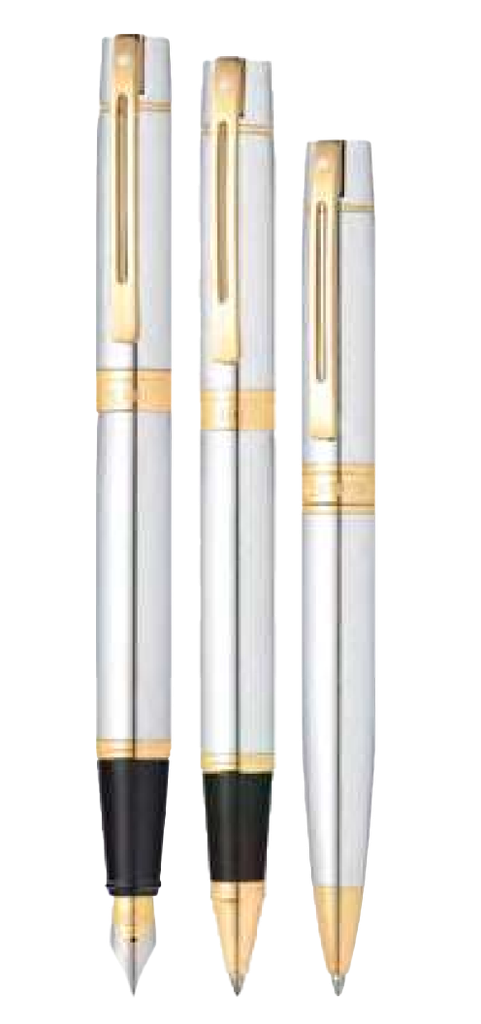 Polished chrome Fountain pen Ball point