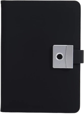 Leather Fingerprint Lock Journal Notebook