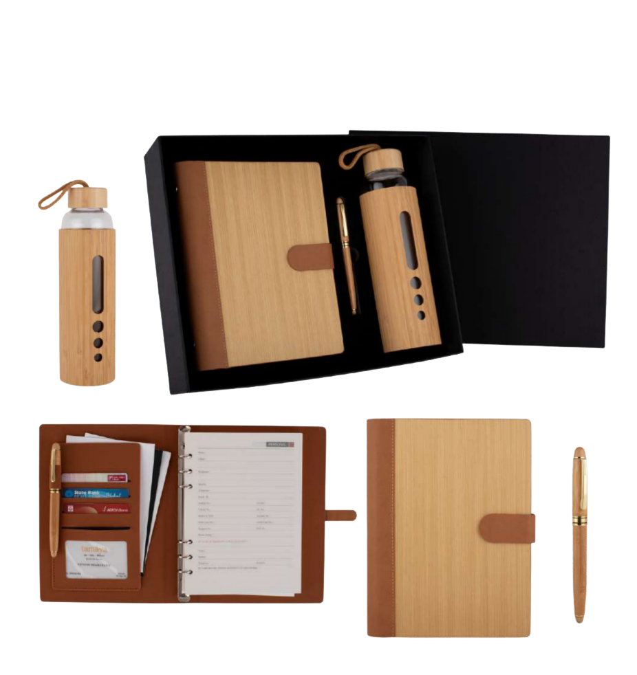 Big NoteBook, Flask, Pen