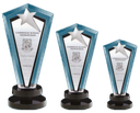 Acrylic star diamond trophy (Large-8.5"x4.25")