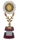 Circle metal trophy (Large -14.5")