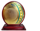 Small oval wooden trophy(Large-9.5")