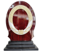 Big oval wooden trophy (Large- 18")