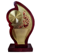 Curved wooden trophy (Large- 7")