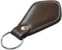 Leather Geometric Keychain