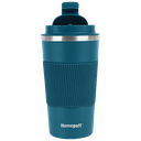 Home Puff Horizon Hot & Cold Coffee/Tea Tumbler With Anti-Slip Grip - Double Wall Vacuum Insulated Stainless Steel Travel Mug/Sipper, Spill & Leak Proof, Teal, 510 ML